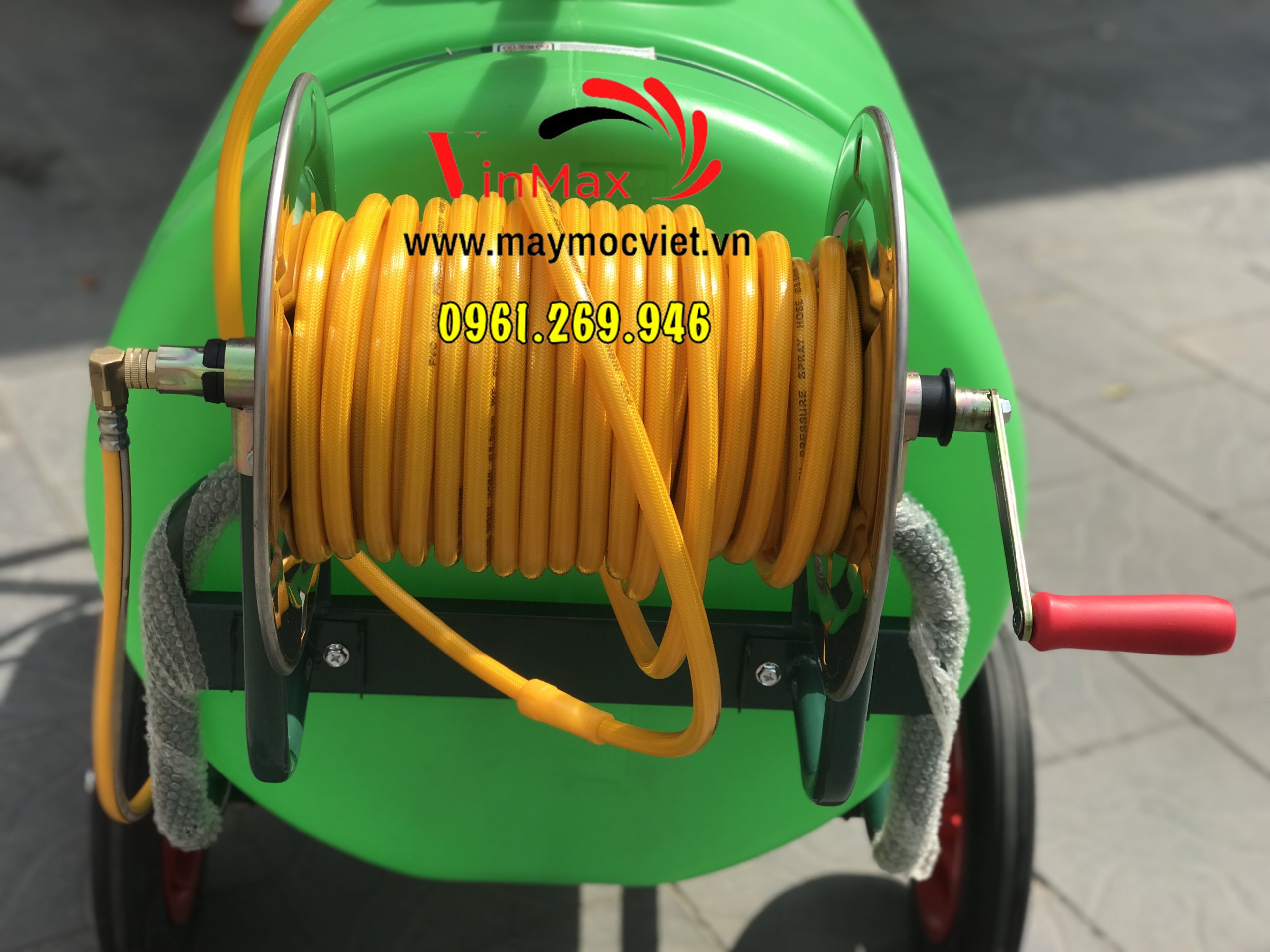 Máy phun thuốc xe đẩy 160L động cơ xăng 5.5HP