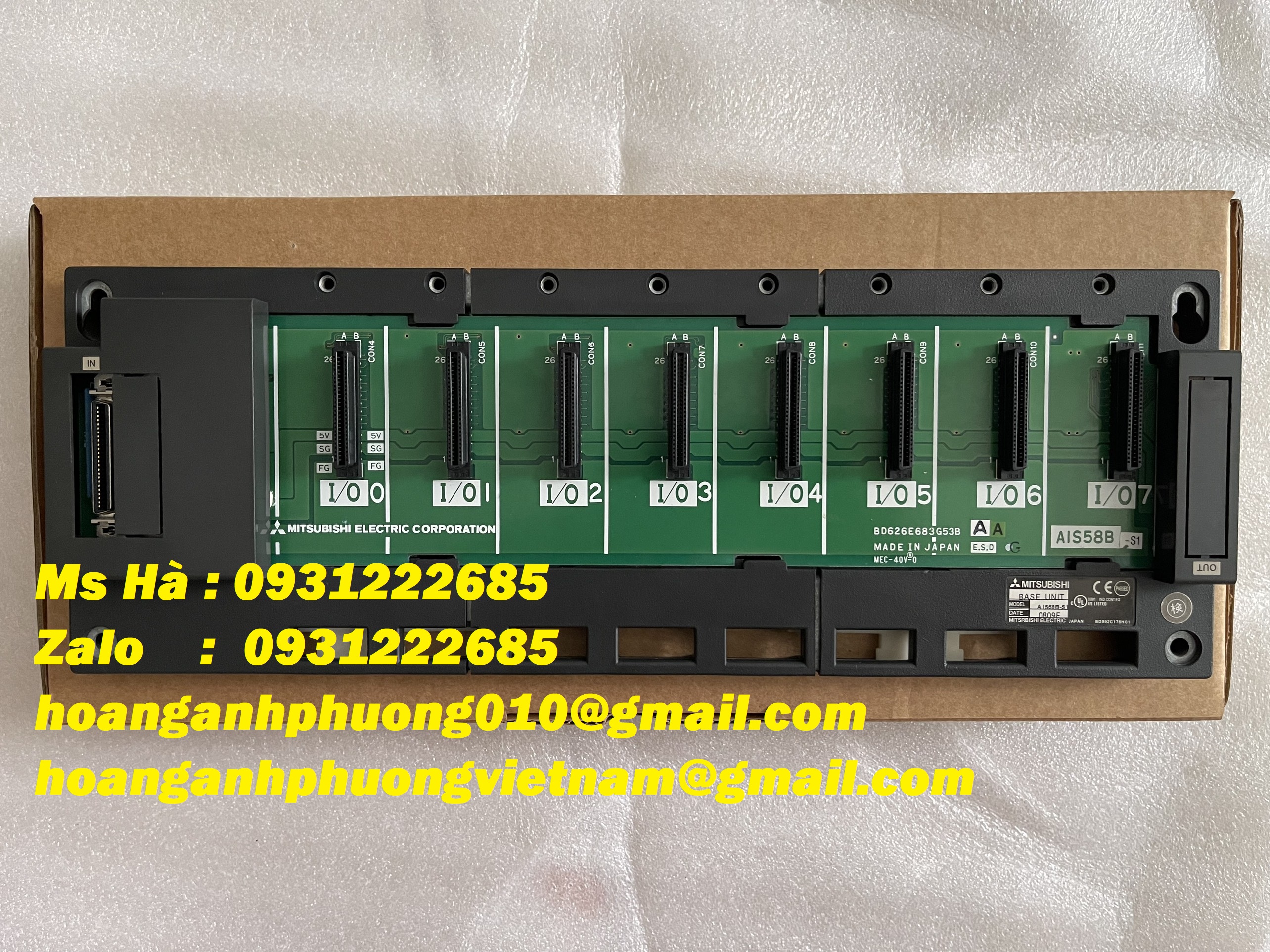 Đế cắm hãng mitsubishi giá cạnh tranh - A1S58B-S1 - melsec A