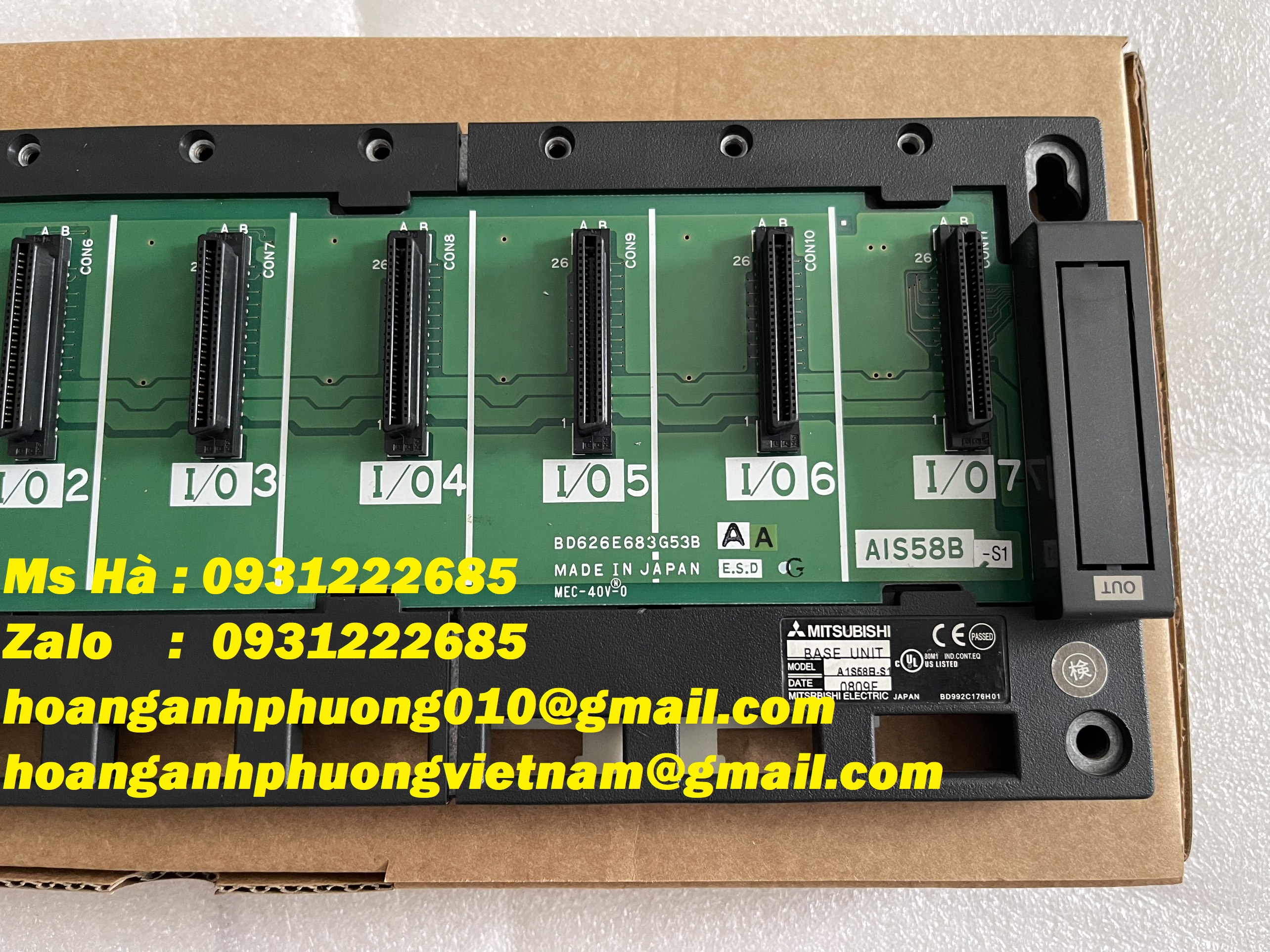 Đế cắm hãng mitsubishi giá cạnh tranh - A1S58B-S1 - melsec A