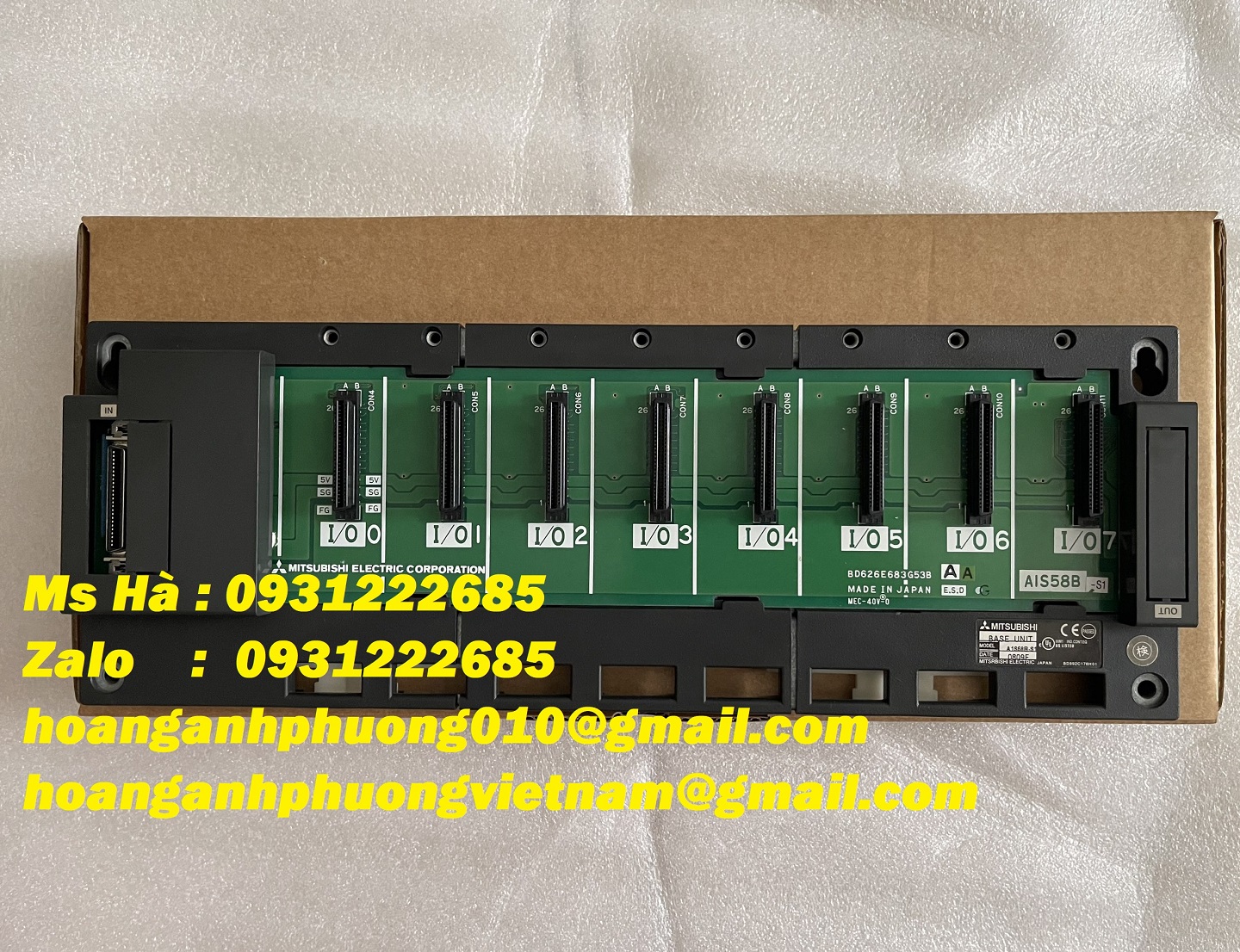 Đế cắm hãng mitsubishi giá cạnh tranh - A1S58B-S1 - melsec A