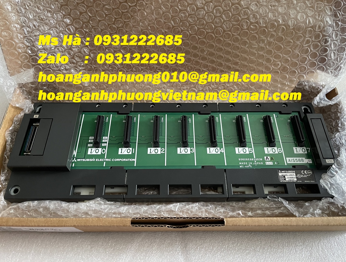 Đế cắm hãng mitsubishi giá cạnh tranh - A1S58B-S1 - melsec A
