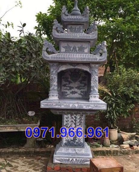 bán tây ninh - 4599 xây dựng - mẫu cây hương thờ có mái đá đẹp