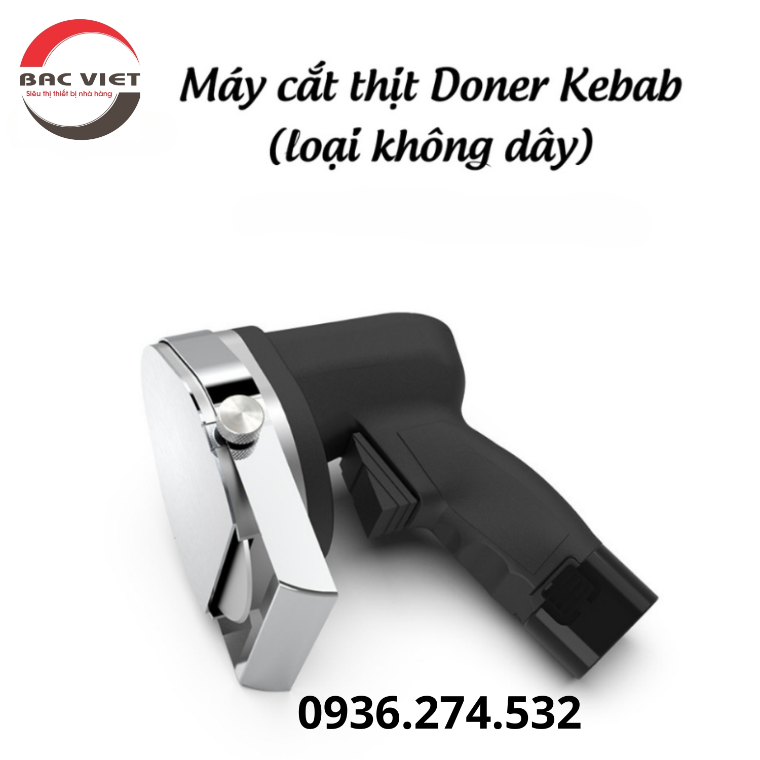 Máy cắt thịt doner không dây - ẩm thực kết hợp công nghệ
