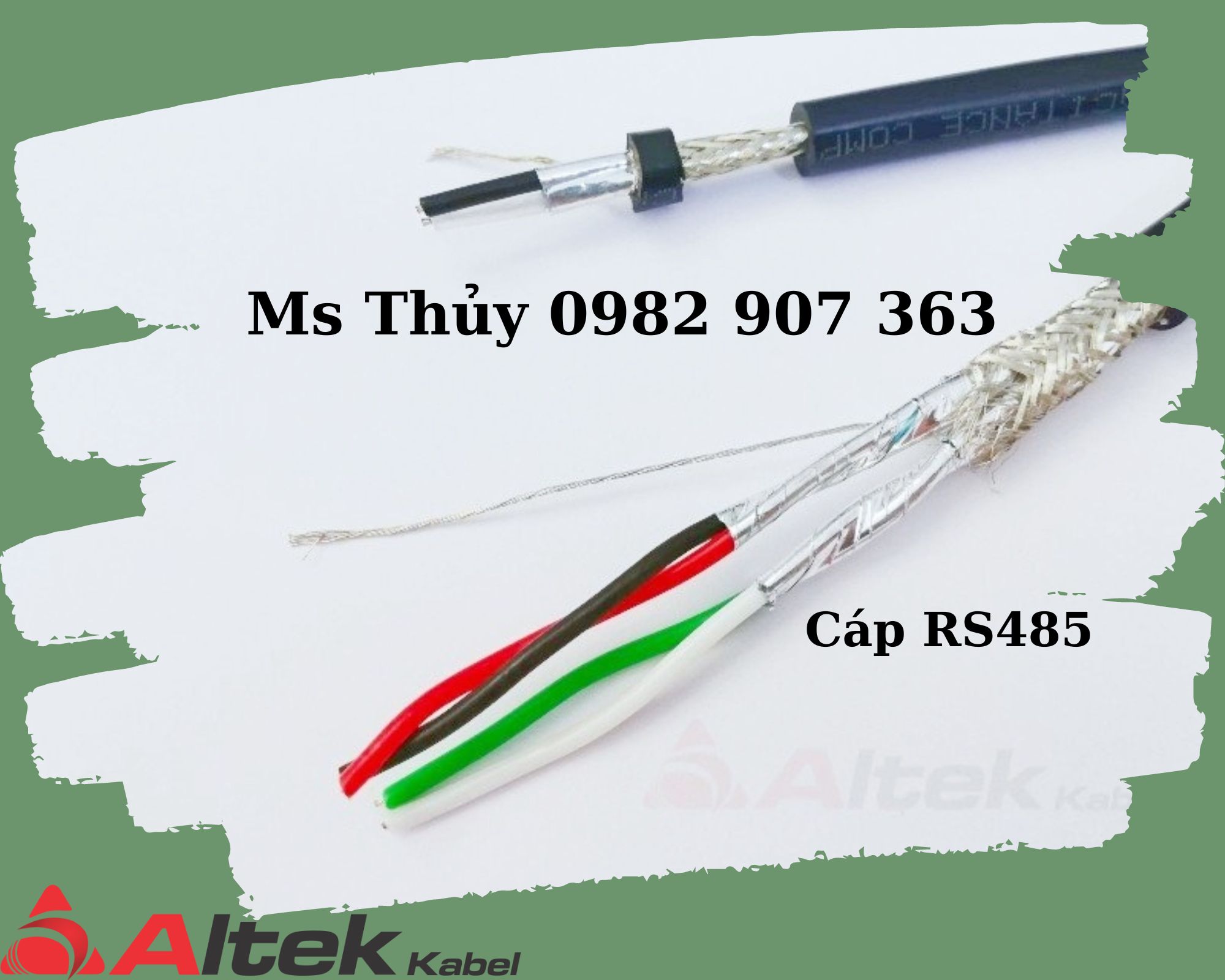 Cáp tín hiệu RS485 vặn xoắn 2 lớp chống nhiễu