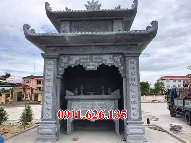mẫu củng kì đài thờ đá xanh tự nhiên bán tại Tiền Giang
