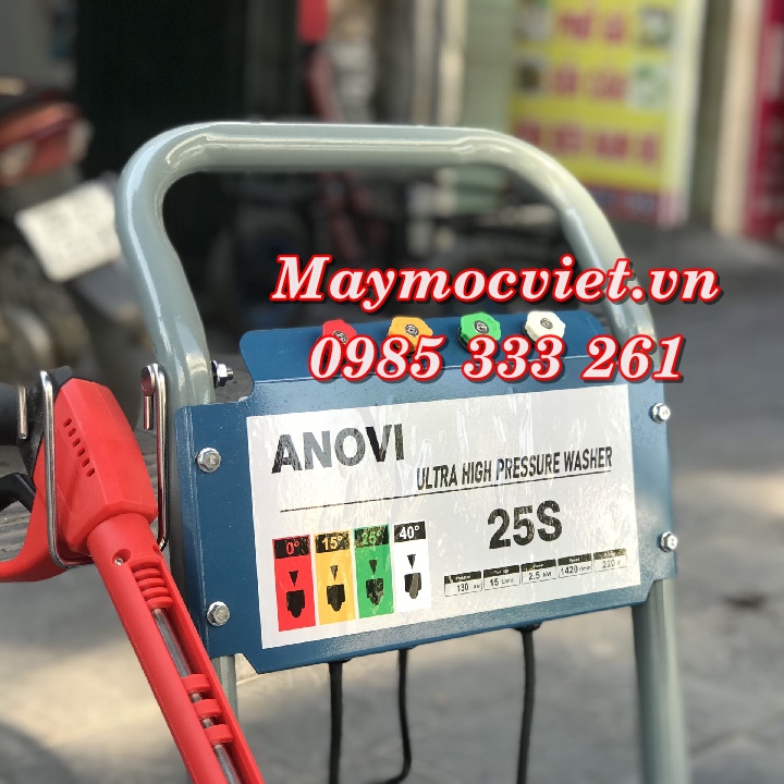 Máy rửa xe cao áp chuyên dụng cho cửa hàng rửa xe Anovi 25S