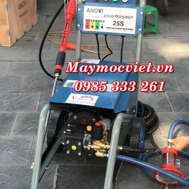 Máy rửa xe cao áp Anovi 25S chính hãng bảo hành 12 tháng
