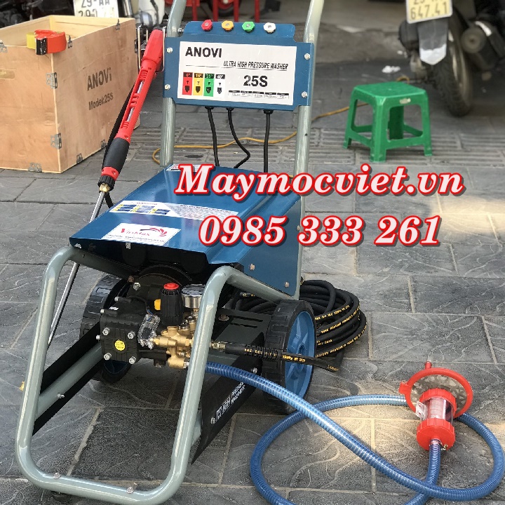 Máy rửa xe cao áp Anovi 25S chính hãng bảo hành 12 tháng