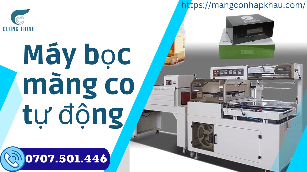 máy bọc màng co tự động hàng sẵn bao test