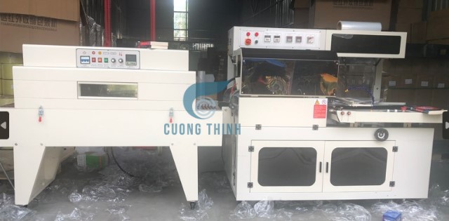 Bộ máy bọc màng co POF tự động - sẵn kho