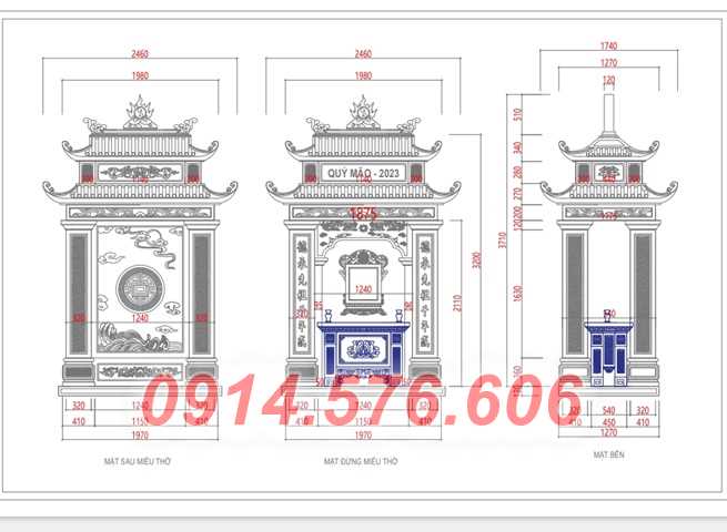 21 miếu thờ đá bán bạc liêu thờ nghĩa trang, tường bao cuốn thư đá