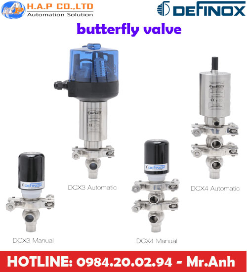 van bướm Definox tại việt nam, van Definox
