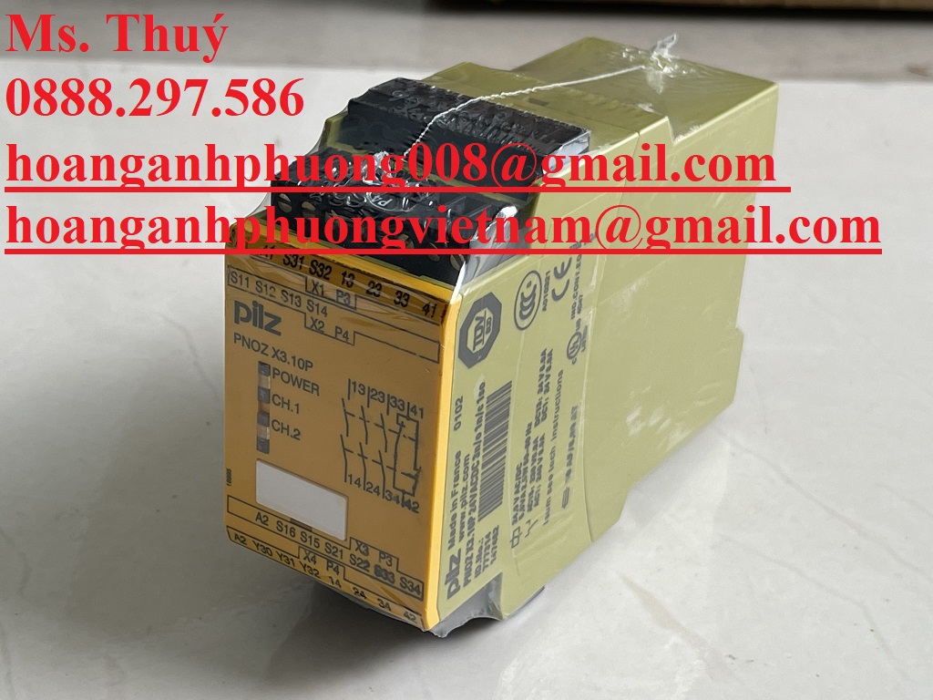 Rờ le an toàn PILZ PNOZ X3.10P - Nhập khẩu chính hãng