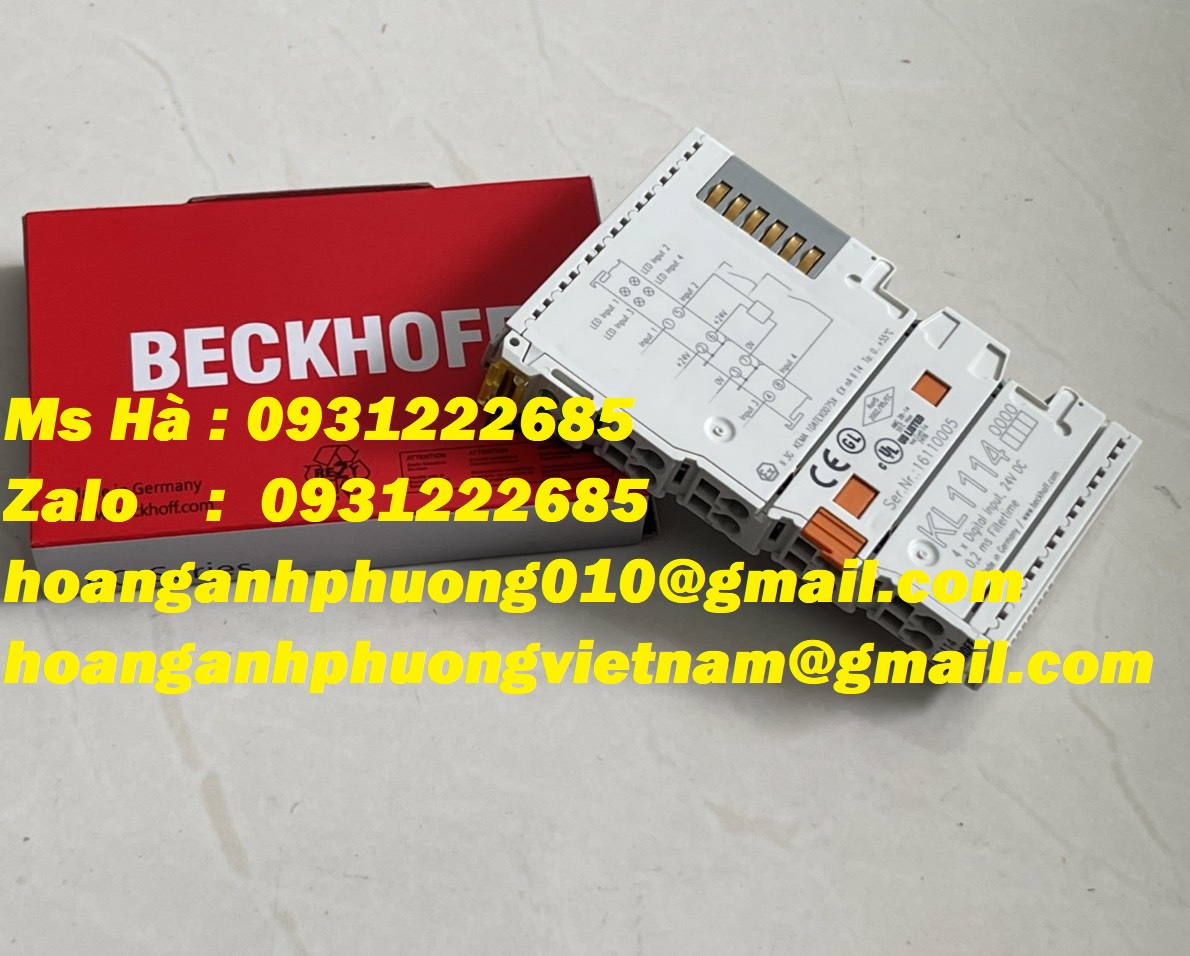 Bus terminal KL1114 beckhoff - đầu vào kỹ thuật số 4 kênh - Toàn quốc