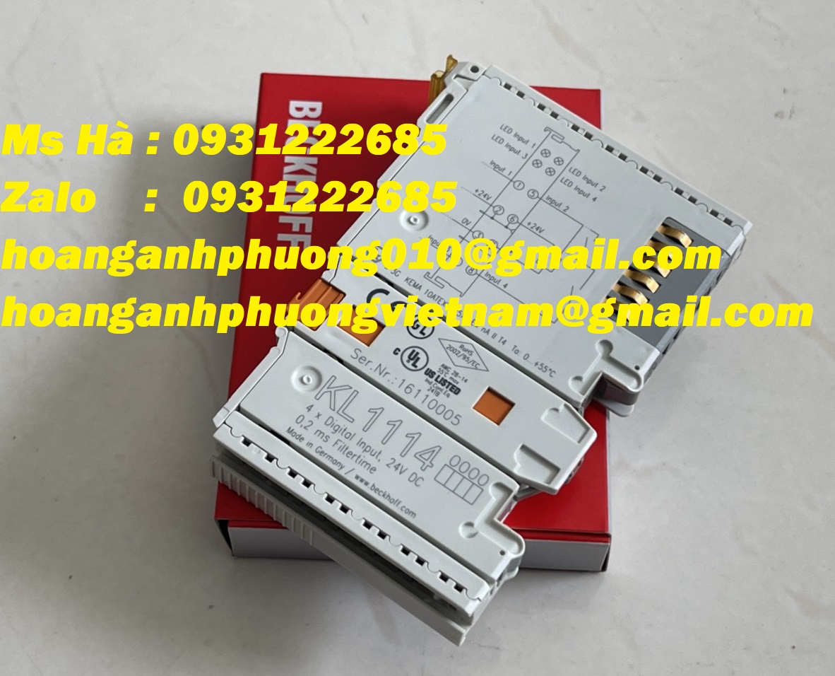 Bus terminal KL1114 beckhoff - đầu vào kỹ thuật số 4 kênh - Toàn quốc