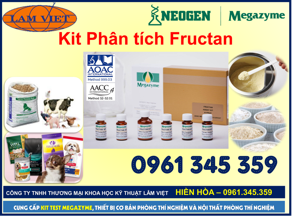 Test Kit phân tích Fructan hãng Megazyme - Mỹ