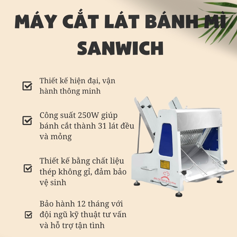 Máy cắt lát bánh mì sandwich 31 lát