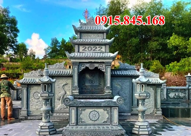 mẫu lăng mộ đá đẹp bấn bà rịa vũng tàu, ông bà 3478