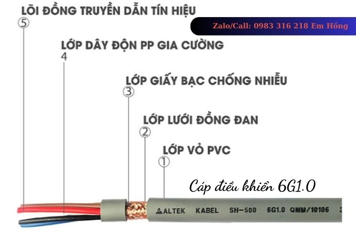 Phân phối cáp điện 6 lõi Altekkabel chính hãng