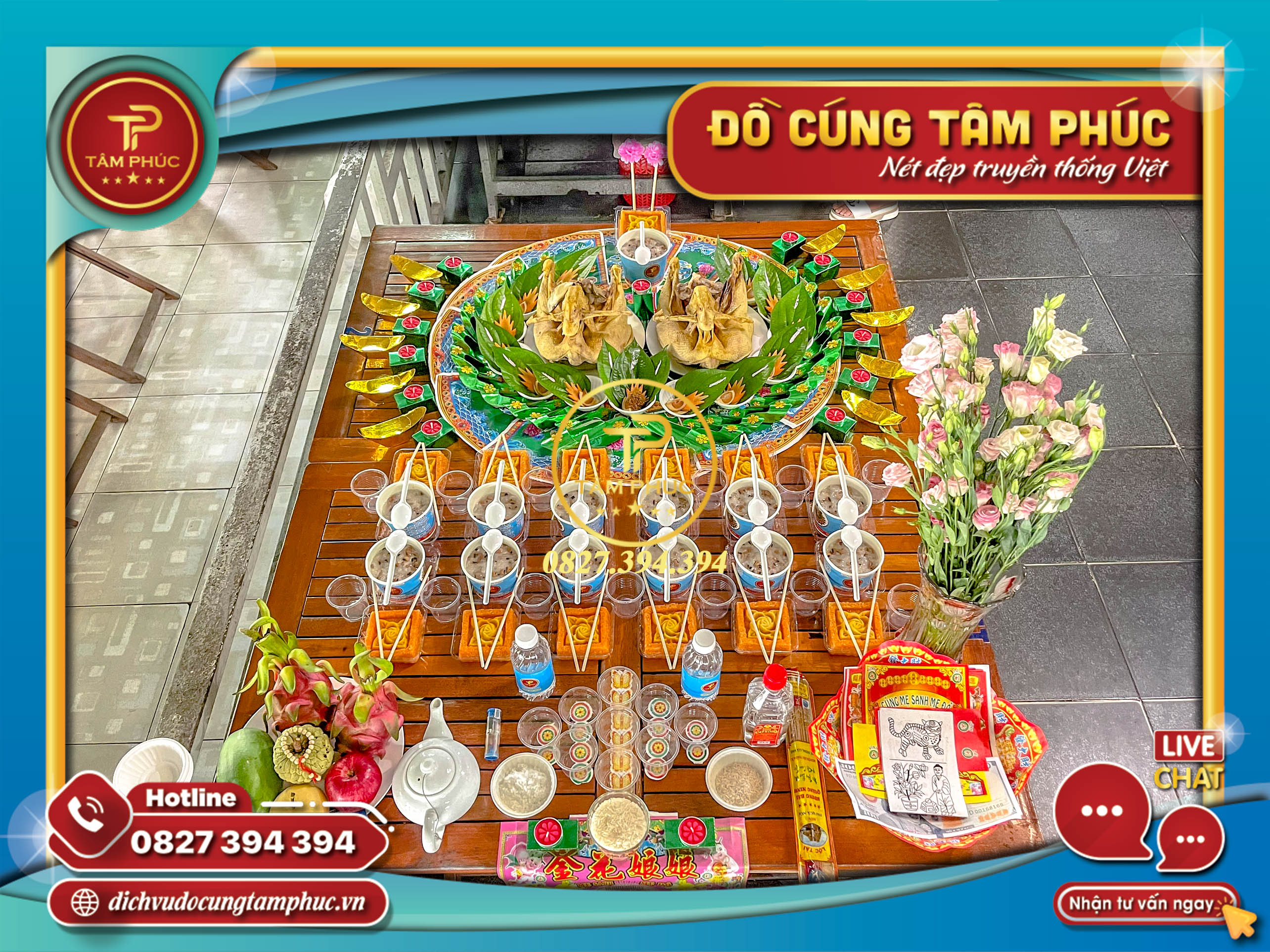 Mâm cúng Căn cho các bé 3,6,9,12 tuổi trọn gói