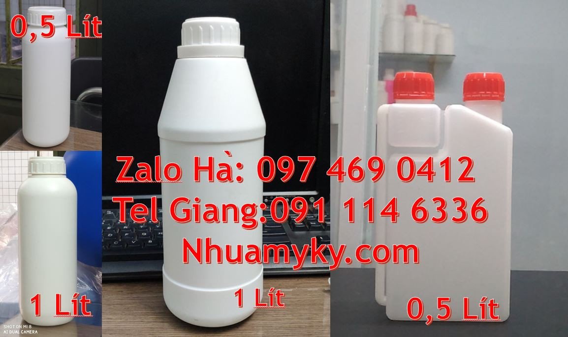 Bán chai nhựa 1l có nắp thoát khí,chai nhựa 500ml có quai xách giá rẻ
