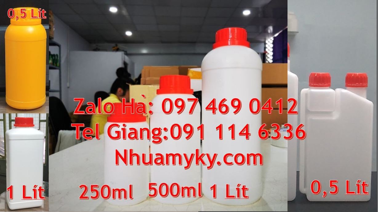 Bán chai nhựa 1l có nắp thoát khí,chai nhựa 500ml có quai xách giá rẻ
