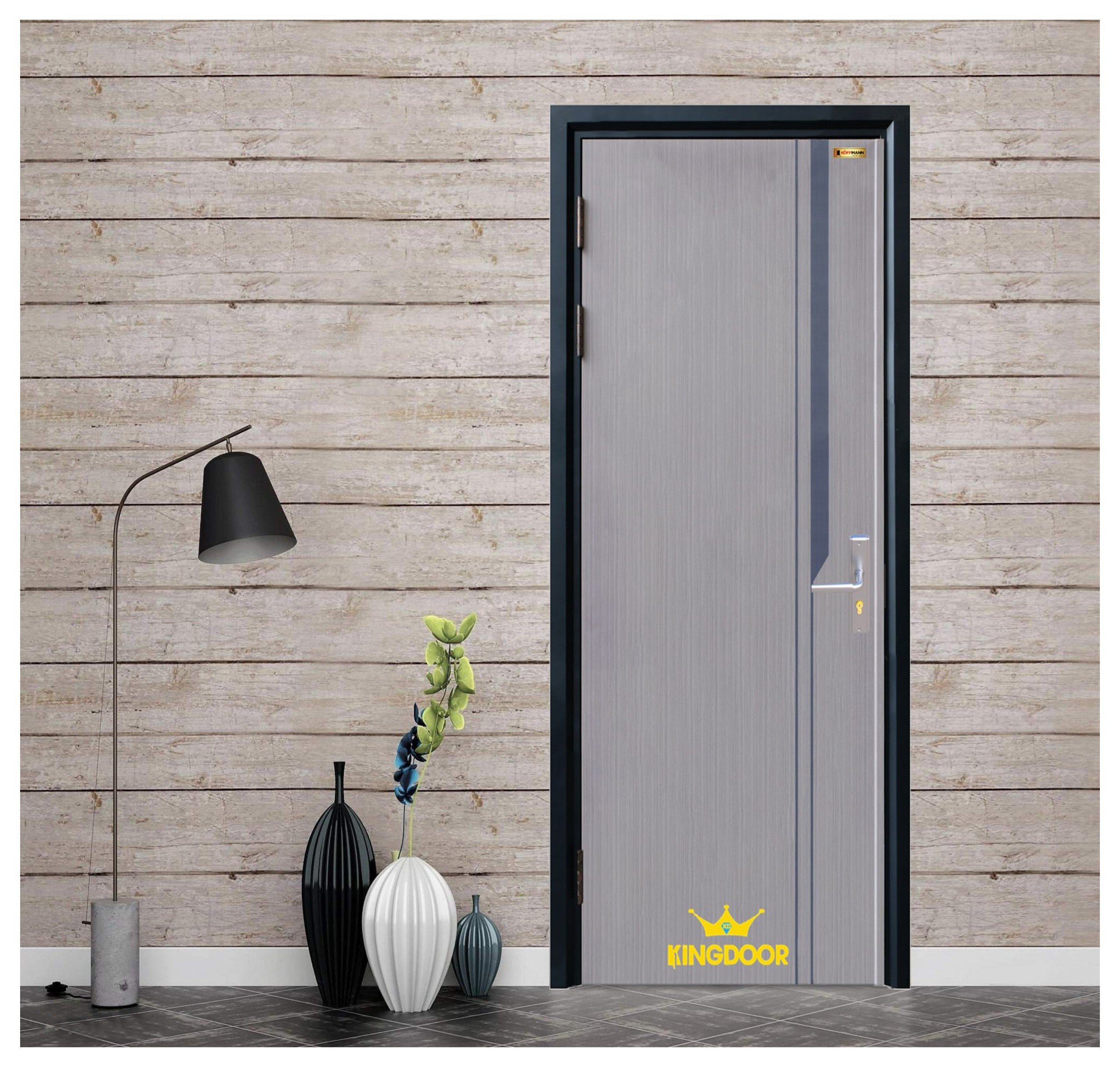 Cửa thép vân gỗ tại Bình Chánh -  Mẫu cửa chính 4 cánh, 2 cánh,.