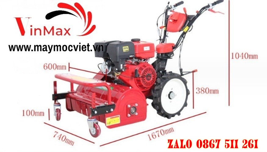 Máy cắt cỏ trục băm kawasaki TBX60 siêu khỏe 10 mã lực