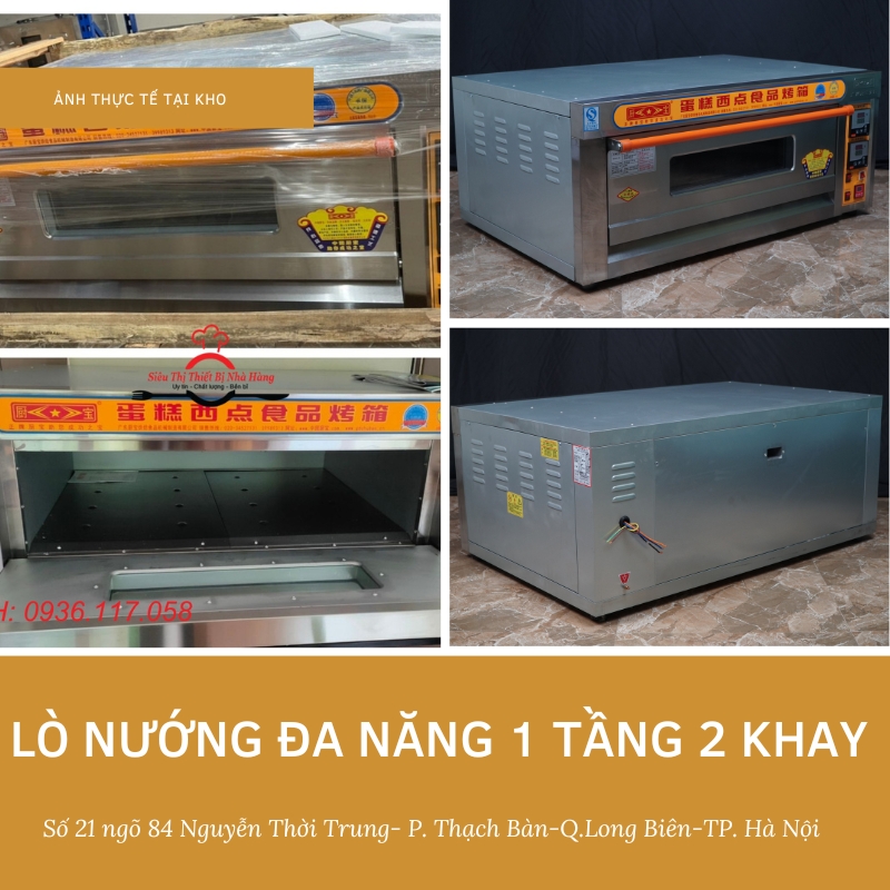 Lò nướng bánh 1 tầng 2 khay- sự tiện lợi và linh hoạt trong làm bánh