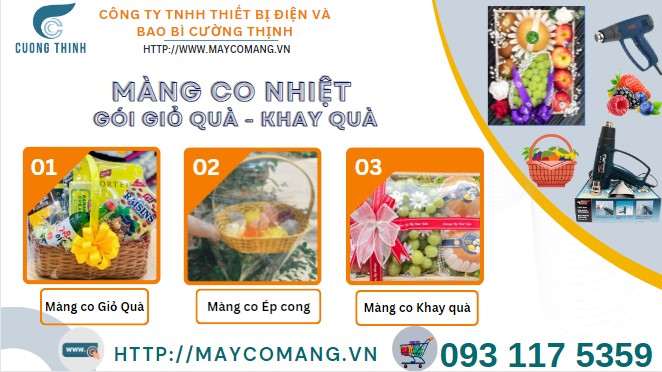 Màng co nhiệt gói Giỏ quà - Khay quà Tết