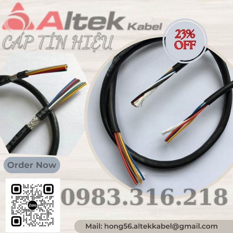 Cáp tín hiệu Altekkabel chống nhiễu giá tốt