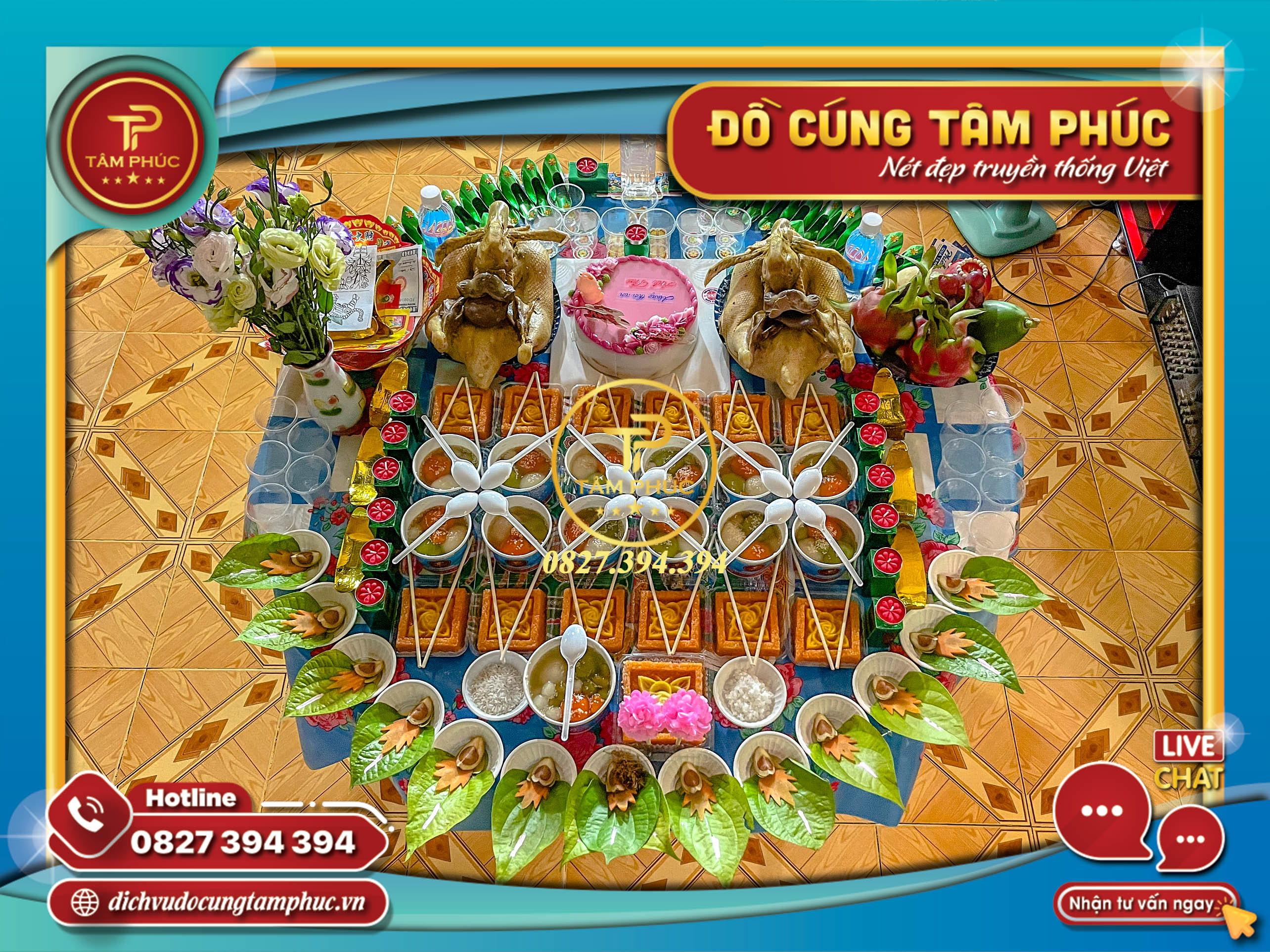 Dịch vụ mâm cúng thôi nôi cho bé trọn gói tại