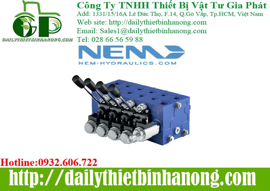 Van thủy lực, van hộp mực, van một chiều Nem Hydraulics