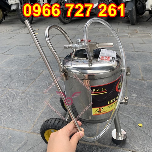 Máy hút nhớt ô tô, xe máy inox 8L