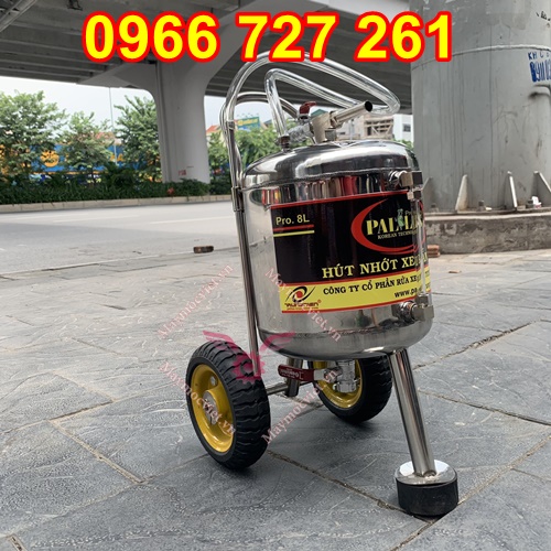Máy hút nhớt ô tô, xe máy inox 8L