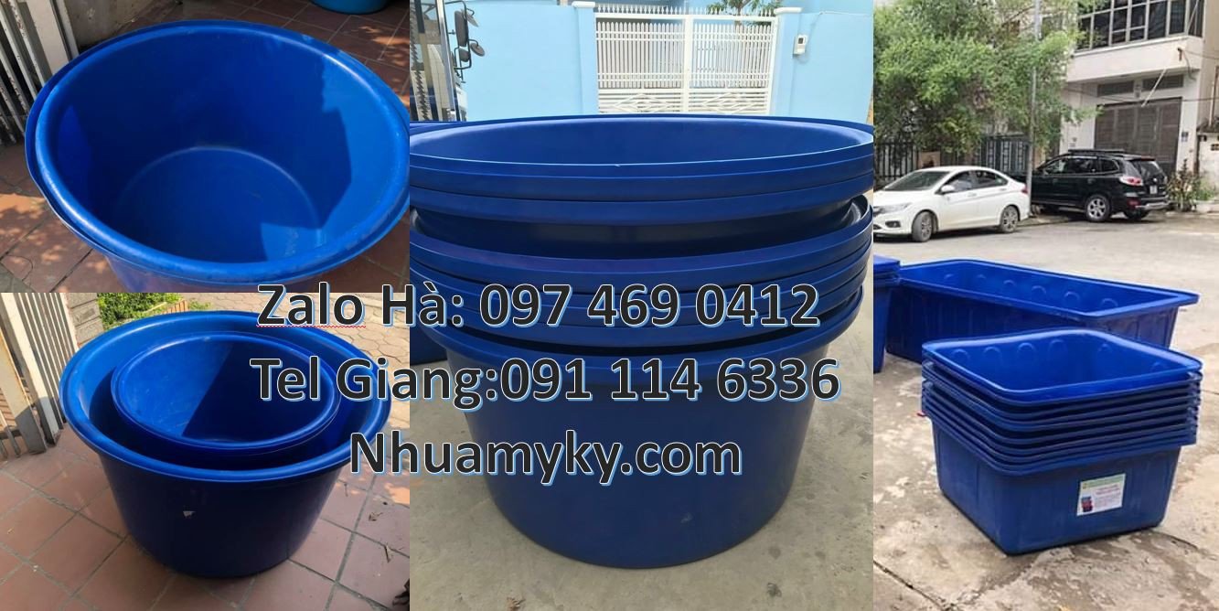 Bán thùng nhựa tròn 2000l đựng nước sinh hoạt,thùng nhựa chữ nhật cho