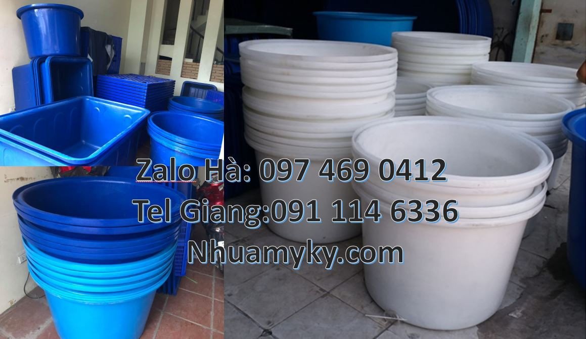 Bán thùng nhựa tròn 2000l đựng nước sinh hoạt,thùng nhựa chữ nhật cho