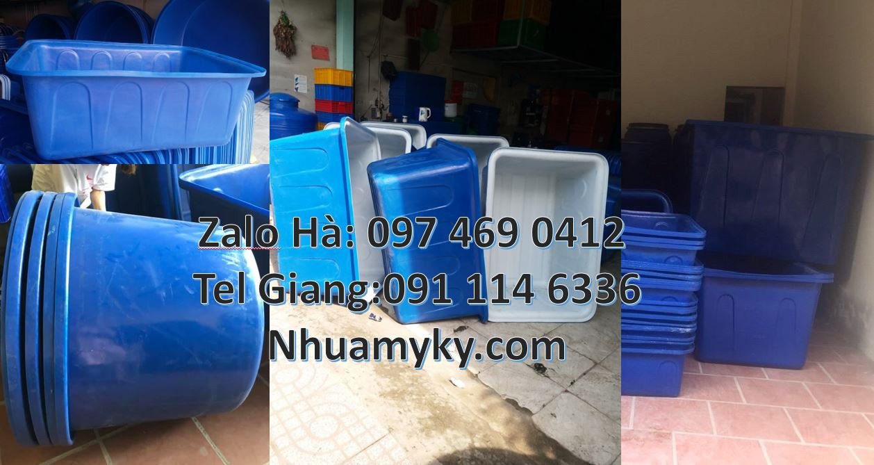Bán thùng nhựa tròn 2000l đựng nước sinh hoạt,thùng nhựa chữ nhật cho