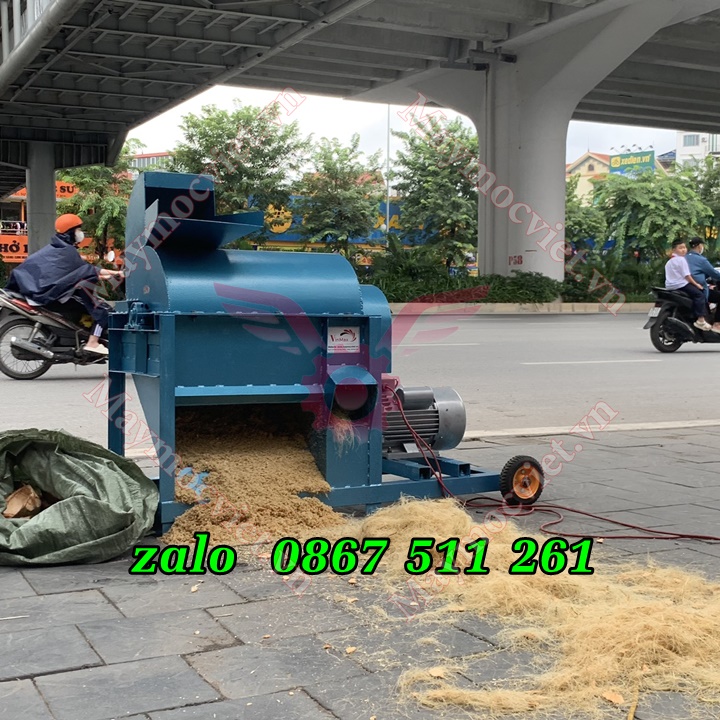 Máy băm nghiền xơ dừa làm phân giá thể chạy điện
