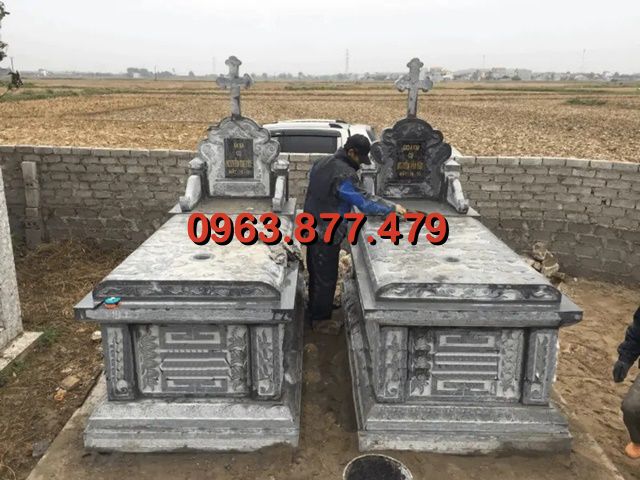 100 Mẫu mộ công giáo bằng đá tự nhiên bán tại Vũng Tàu