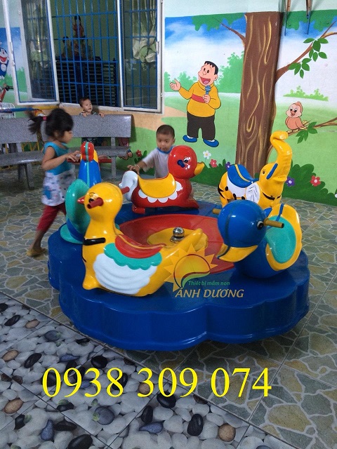 Mâm xoay trẻ em 5 con thú bằng nhựa Composite giá rẻ