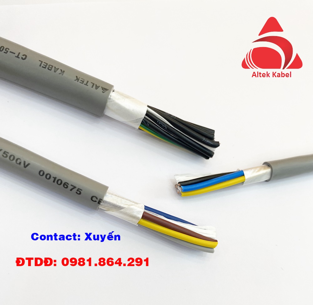 Dây cáp điều khiển 25C,25x0.5,25x0.75,25x1.0,25x1.5mm2 Altke Kabel