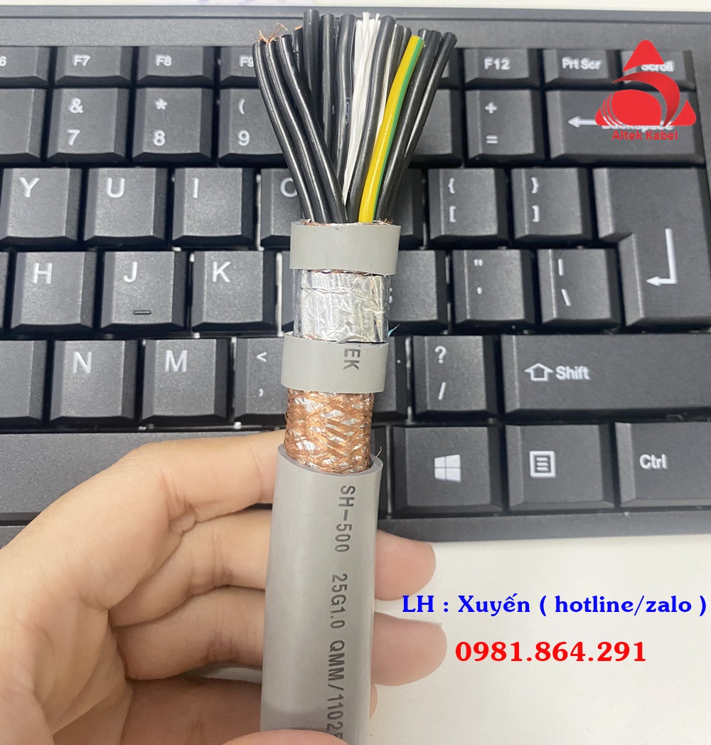 Dây cáp điều khiển 25C,25x0.5,25x0.75,25x1.0,25x1.5mm2 Altke Kabel