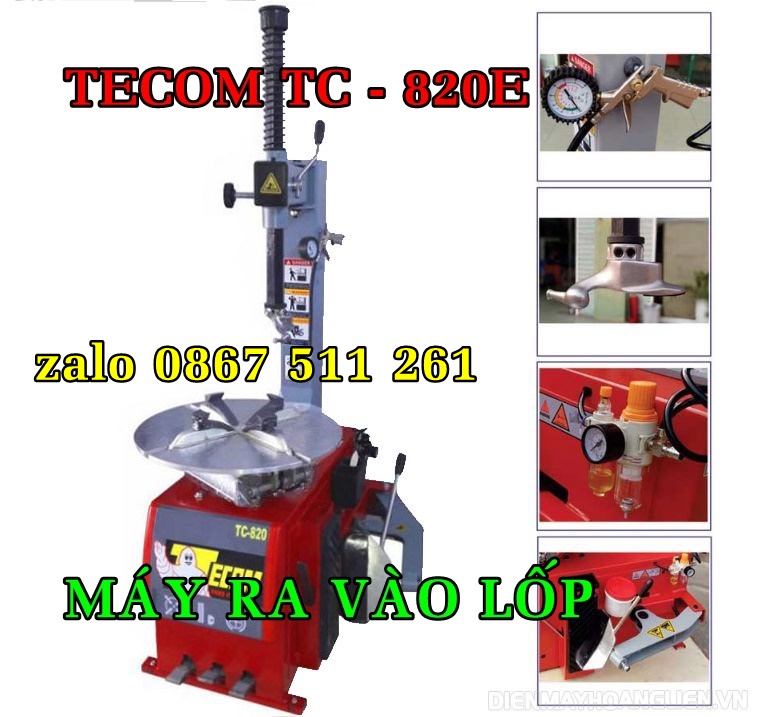 Máy ra vào vỏ lốp xe ô tô Tecom TC820-E giá rẻ