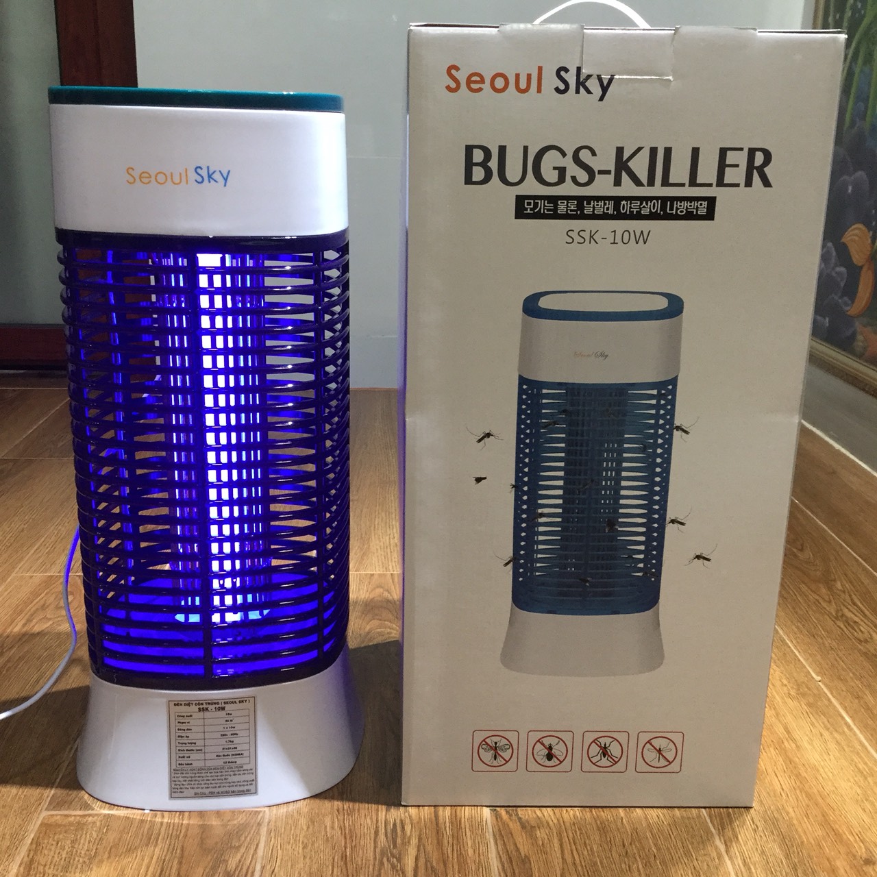 Đèn diệt ruồi muỗi Seoul SSK-10W, thu hút côn trùng bay