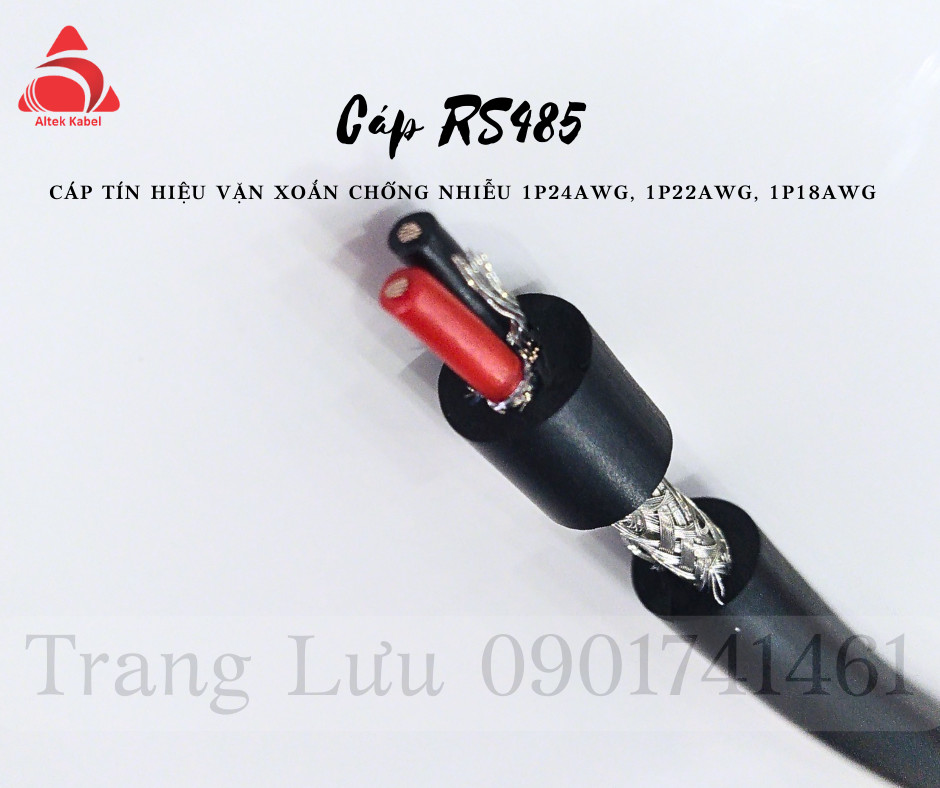 Cáp RS 485 1pair 24awg ( 2 lõi 0.25mm) tại Đà Nẵng, Hà Nội, HCM
