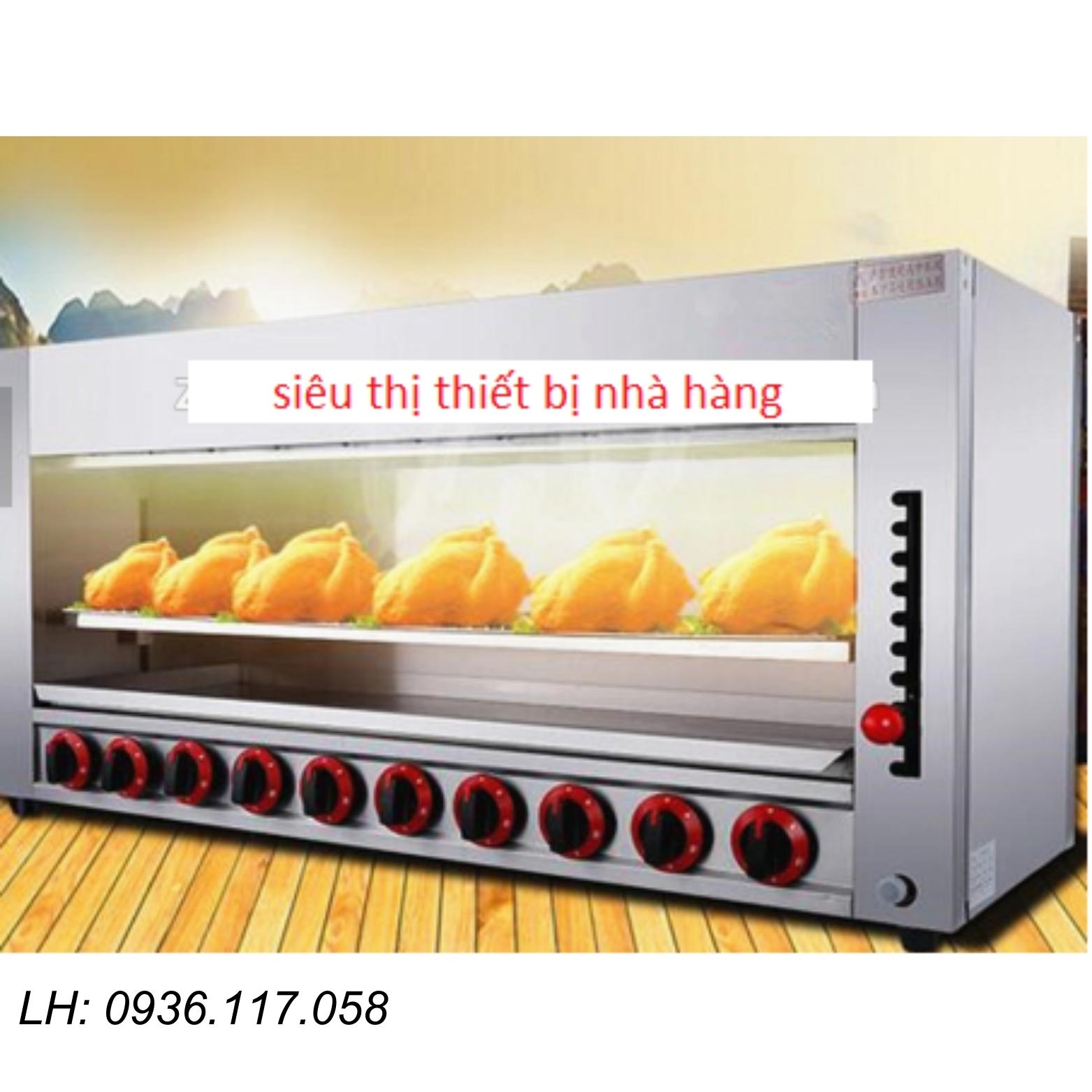 Lò nướng salamander 6 họng dùng gas