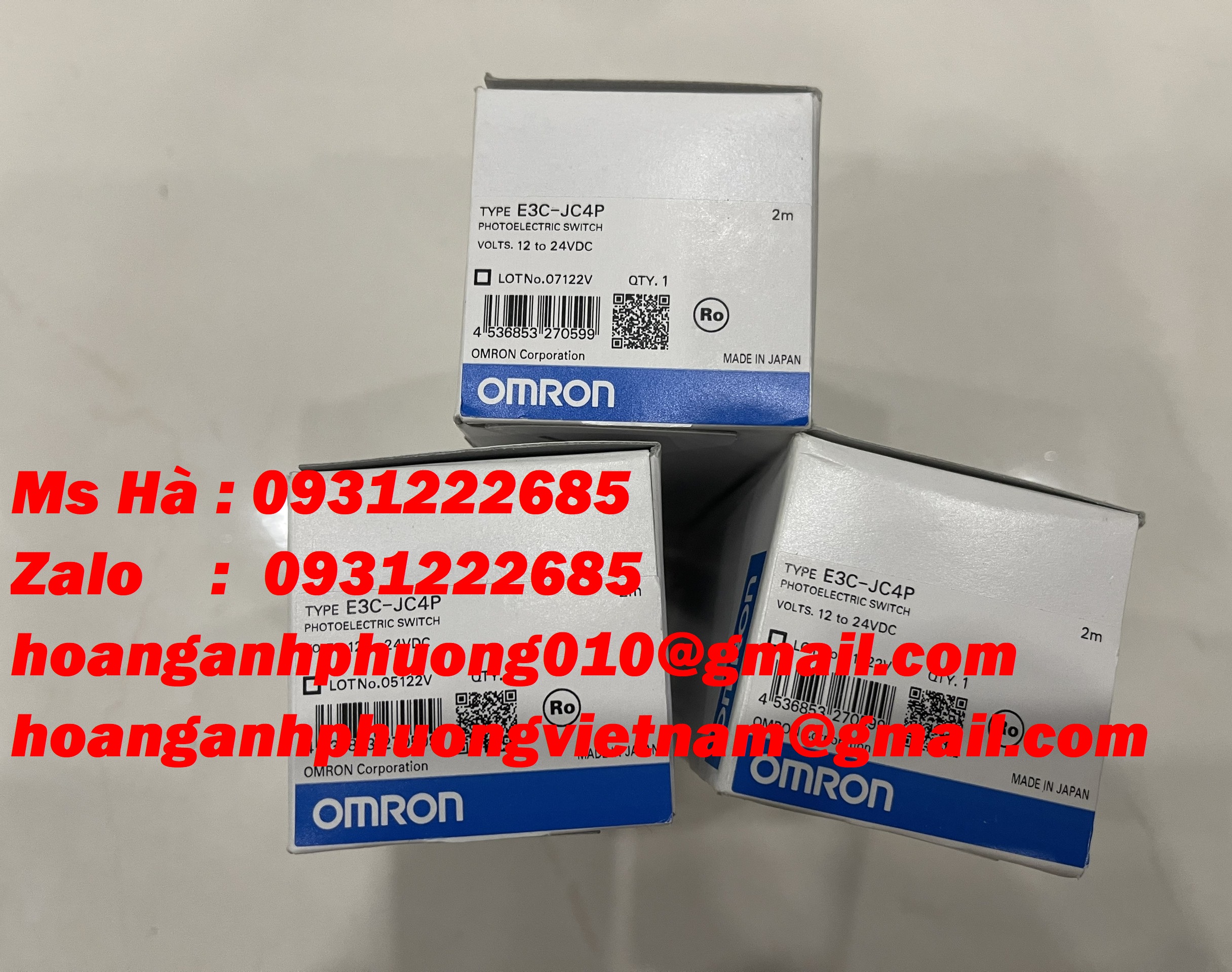 New 100% - cảm biến quang Omron E3C-JC4P - bảo hành toàn quốc