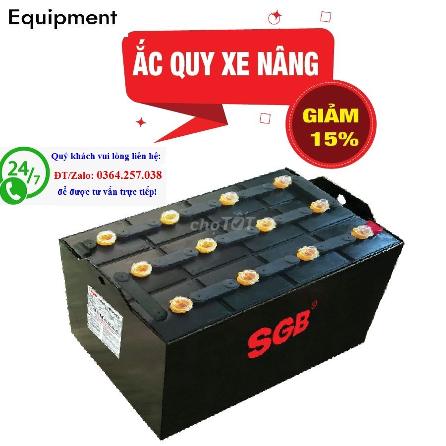 Ắcquy xe nâng công suất 24V/210Ah (Bình điện xe nâng)