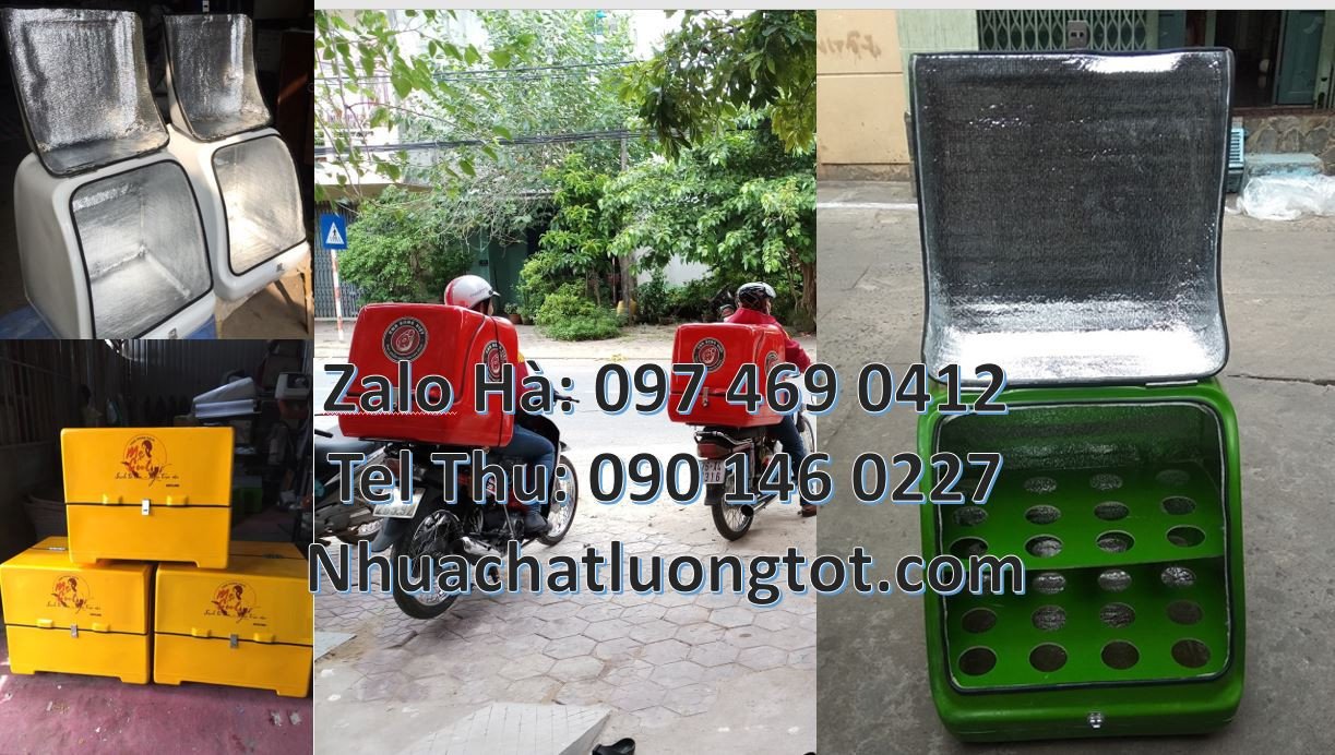 Bán thùng giao hàng chở sau xe máy,thùng giao đồ tạp hóa bưu phẩm giá